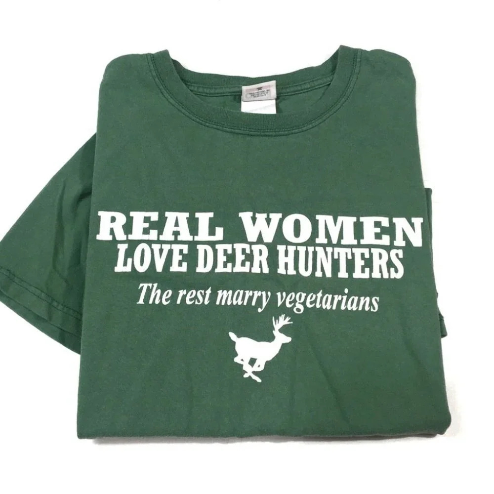 TS200 Anvil Women love Deer Hunters Shirt L